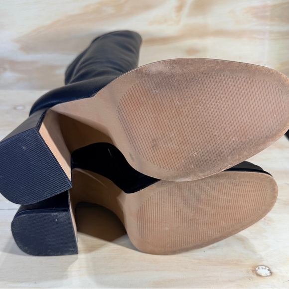 Steve Madden Sleek Black Heeled Boots - Picture 10 of 14